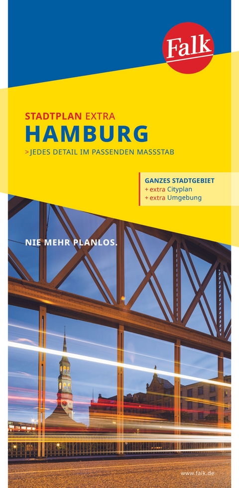 Falk Stadtplan Extra Hamburg 1:22.500