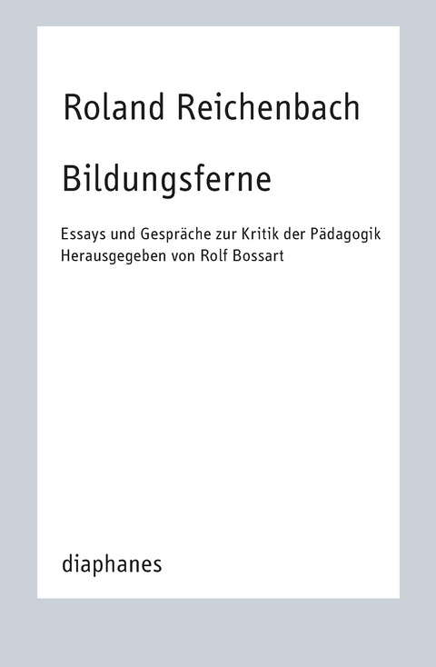 Bildungsferne - Roland Reichenbach