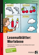 Lesemalblätter: Wortebene - Klara Kirschbaum