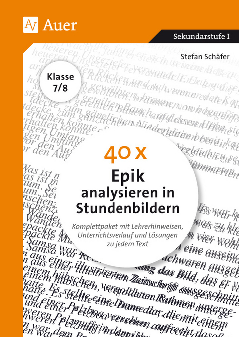 40 x Epik analysieren in Stundenbildern 7-8 - Stefan Schäfer