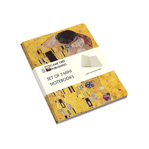Gustav Klimt Set of 3 Mini Notebooks - 