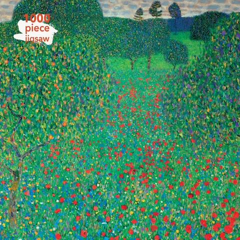 Adult Jigsaw Puzzle Gustav Klimt: Poppy Field - 
