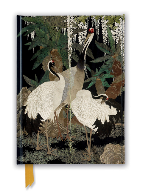 Ashmolean: Cranes, Cycads and Wisteria by Nishimura So-zaemon XII (Foiled Journal) - 
