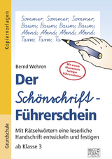 Der Schönschrift-Führerschein - Bernd Wehren