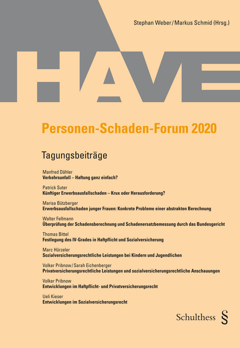 Personen-Schaden-Forum 2020 - Stephan Weber