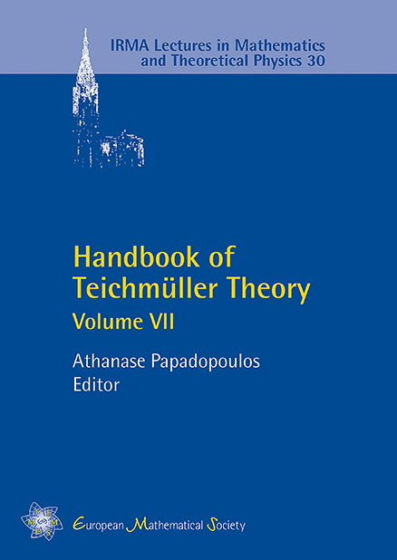 Handbook of Teichmüller Theory, Volume VII - 