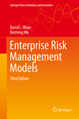 Enterprise Risk Management Models - Olson, David L.; Wu, Desheng