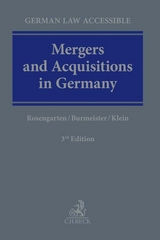 Mergers and Acquisitions in Germany - Rosengarten, Joachim; Burmeister, Frank; Klein, Martin