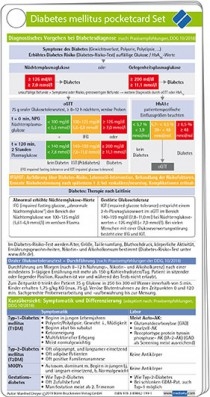 Diabetes mellitus pocketcard Set