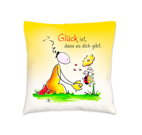 Oups Duftkissen "Glück ist, dass es dich gibt." - Kurt Hörtenhuber