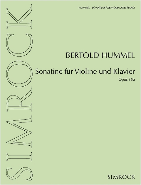 Sonatine für Violine und Klavier - 