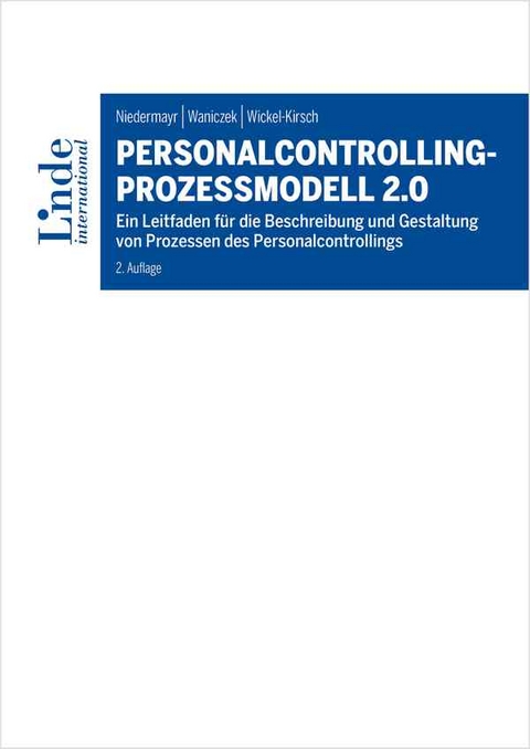 Personalcontrolling-Prozessmodell 2.0 - Rita Niedermayr, Mirko Waniczek, Silke Wickel-Kirsch