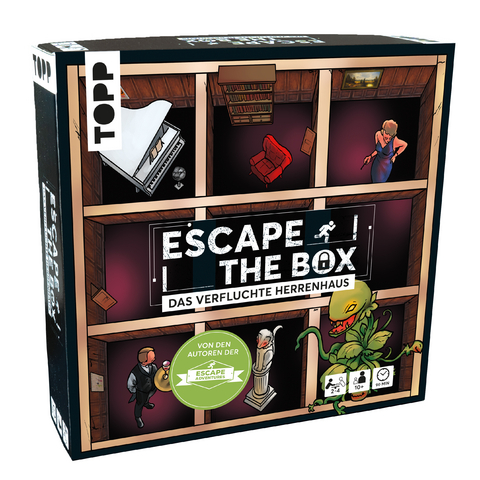 Escape The Box – Das verfluchte Herrenhaus: Das ultimative Escape-Room-Erlebnis als Gesellschaftsspiel! - Sebastian Frenzel, Beate von Lühmann