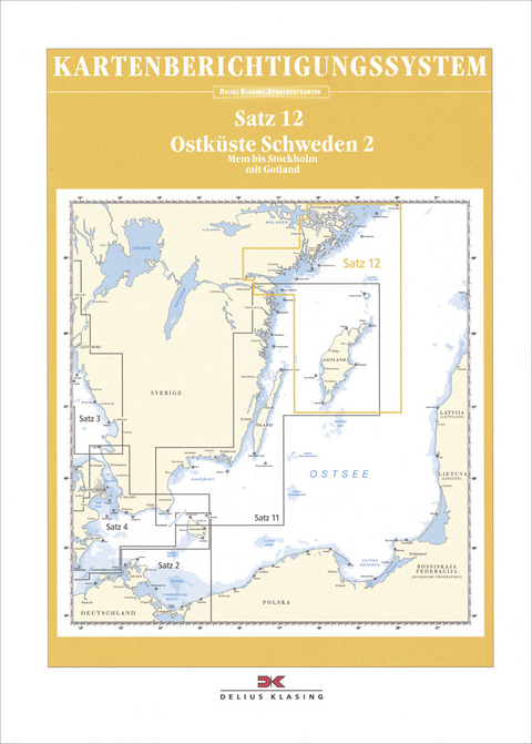 Berichtigung Sportbootkarten Satz 12: Ostküste Schweden 2 (Ausgabe 2020)