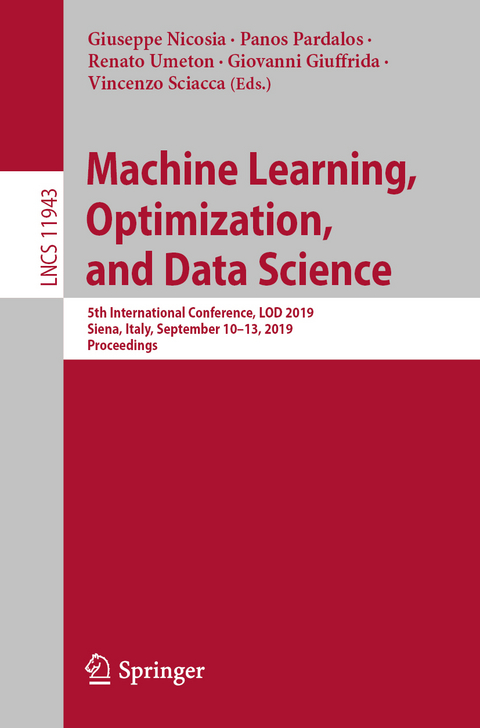 Machine Learning, Optimization, and Data Science - 