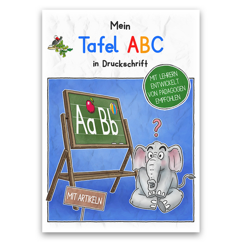 Mein Tafel-ABC in Druckschrift mit Artikeln