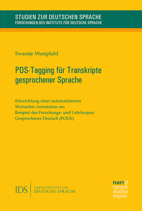 POS-Tagging für Transkripte gesprochener Sprache - Swantje Westpfahl