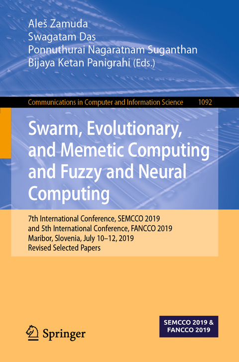 Swarm, Evolutionary, and Memetic Computing and Fuzzy and Neural Computing - 