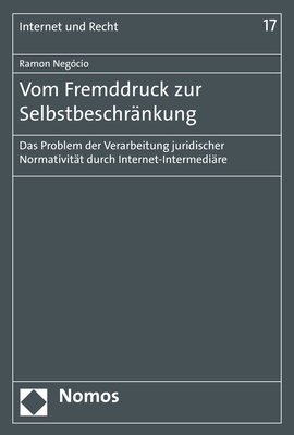 Vom Fremddruck zur Selbstbeschränkung - Ramon Negócio