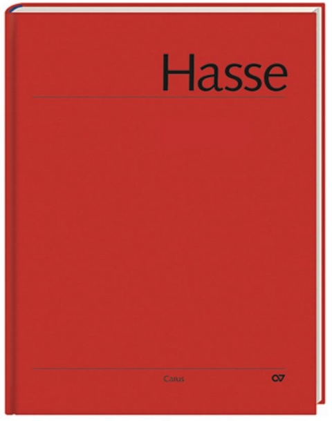 Hasse: Requiem in C und B. Hasse-Werkausgabe - Johann Adolf Hasse