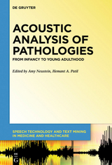 Acoustic Analysis of Pathologies - 