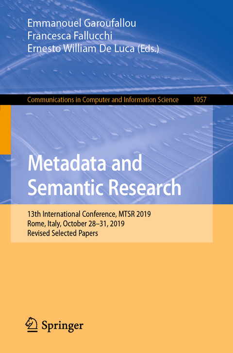 Metadata and Semantic Research - 