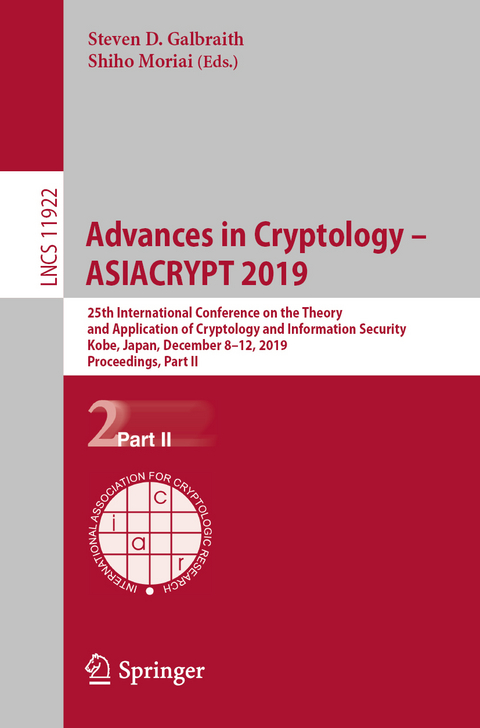 Advances in Cryptology – ASIACRYPT 2019 - 