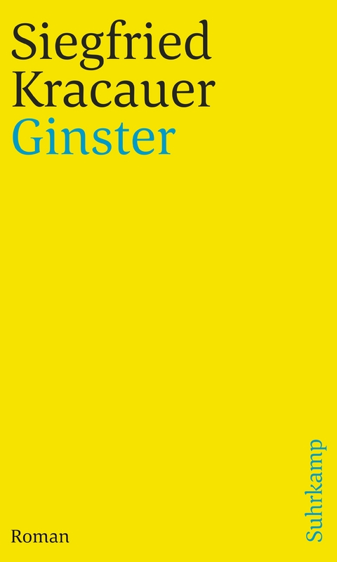 Ginster - Siegfried Kracauer