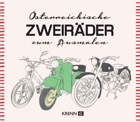 Österreichische Zweiräder zum Ausmalen - 