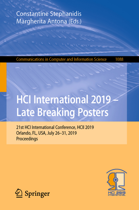 HCI International 2019 – Late Breaking Posters - 