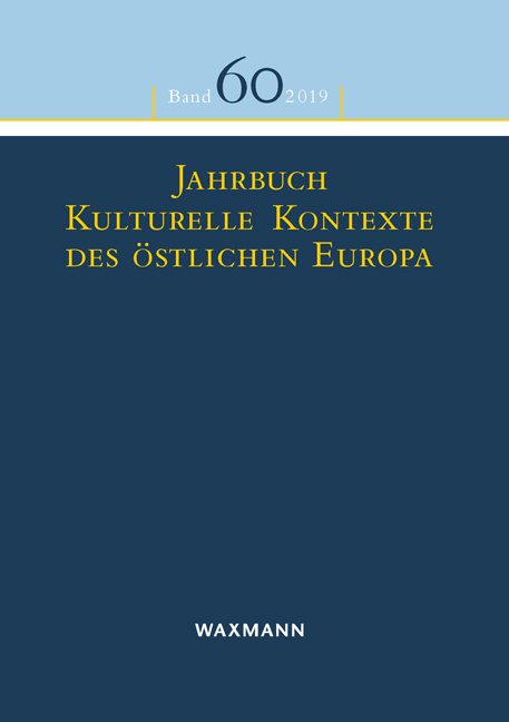 Jahrbuch Kulturelle Kontexte des östlichen Europa - 