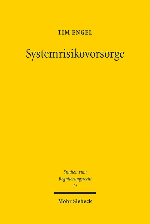 Systemrisikovorsorge - Tim Engel