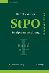 StPO - Strafprozessordnung, Band I - Christian Bertel, Margarethe Flora, Andreas Venier