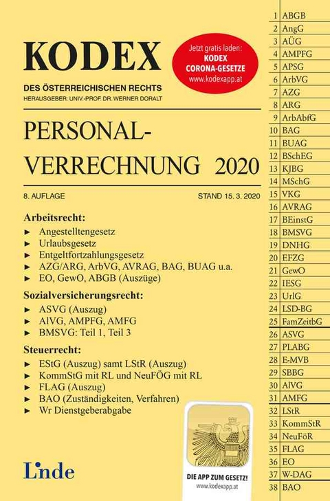 KODEX Personalverrechnung 2020 - Josef Hofbauer