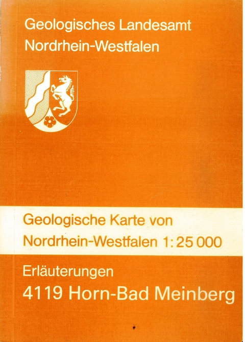 Geologische Karten von Nordrhein-Westfalen 1:25000 / Horn-Bad Meinberg - Jochen Farrenschon