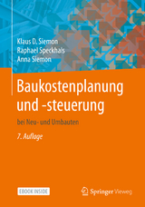 Baukostenplanung und -steuerung - Siemon, Klaus D.; Siemon, Anna; Speckhals, Raphael
