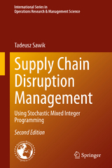 Supply Chain Disruption Management - Sawik, Tadeusz