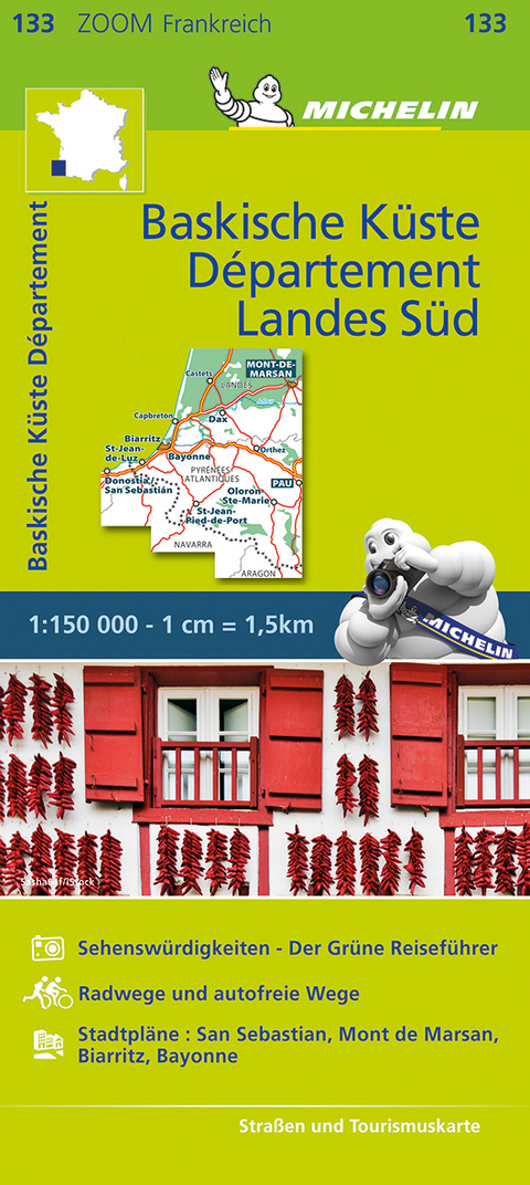 Michelin Baskische Küste - Das Departement Landes Süd