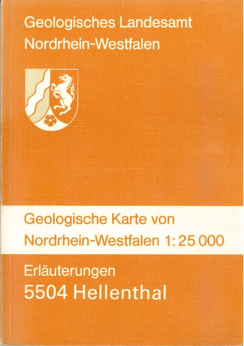 Geologische Karten von Nordrhein-Westfalen 1:25000 / Hellenthal - Karl H Ribbert