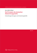 Die Prinzipien des deutschen Abstammungsrechts - Ann-Cathrin Brock