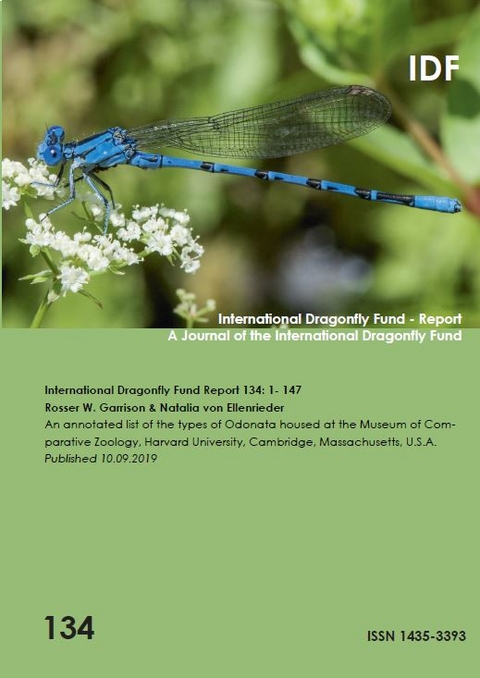 International Dragonfly Fund Report 134 - W. Rosser Garrison, Natalia von Ellenrieder
