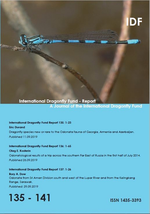 International Dragonfly Fund Report 135-141 - Oleg Kosterin, Rory A. Dow, Milen Marinow, Graham Reels