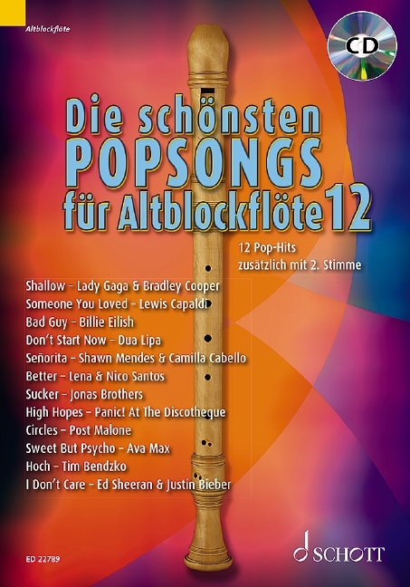 Die schönsten Popsongs für Alt-Blockflöte