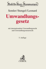 Umwandlungsgesetz - Semler, Johannes; Stengel, Arndt; Leonard, Nina