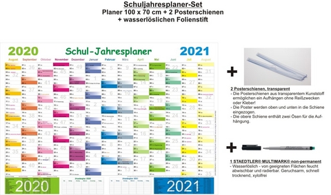 Schuljahresplaner 2020/2021 - Set