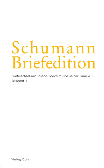 Schumann-Briefedition / Schumann-Briefedition II.2 - 