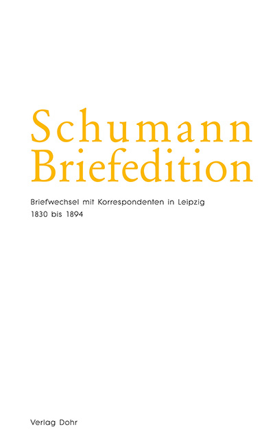 Schumann-Briefedition / Schumann-Briefedition II.20 - 