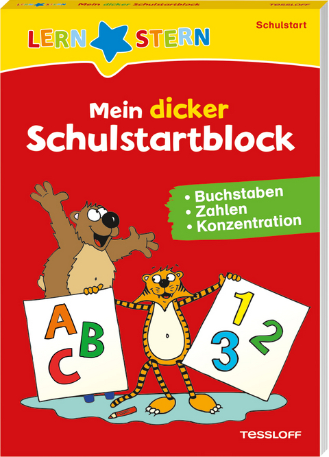 LERNSTERN Mein dicker Schulstartblock. Buchstaben, Zahlen, Konzentration - Dr. Ursula Keicher