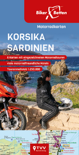 Motorradkarten Set Korsika Sardinien - 