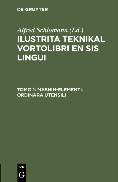 Ilustrita Teknikal vortolibri en sis lingui / Mashin-elementi. Ordinara Utensili - 